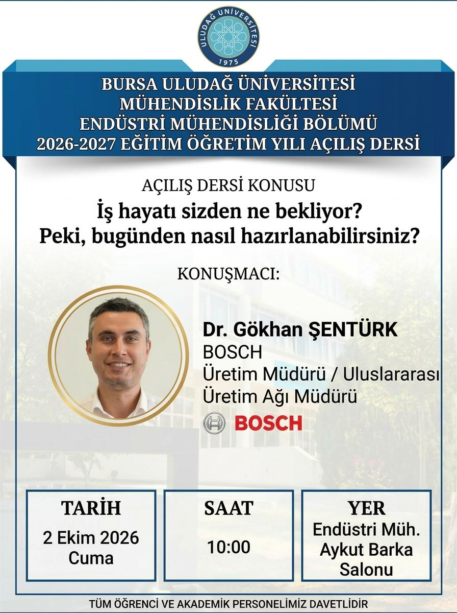 2026-2027 Eğitim Öğretim Yılı Açılış Dersi